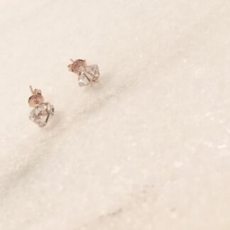 the stud herkimer diamond & 14k gold earring
