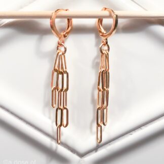 The Linc Tassel Earrings with 14K Solid Gold Filled Links