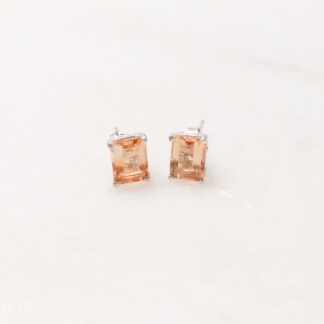 Yes, It's Real... All Natural, Grade A Citrine Stones set in Solid Sterling Silver stud earrings
