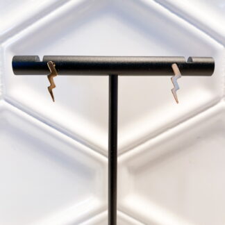 the Electrostatic Magic Lightning Stud Earrings in 14k Solid Gold Fill