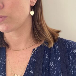 Brave Heart Earring in solid 14kt Gold Fill