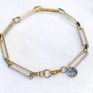 The Lyon Bracelet in 14Kt Gold Fill + Crystal