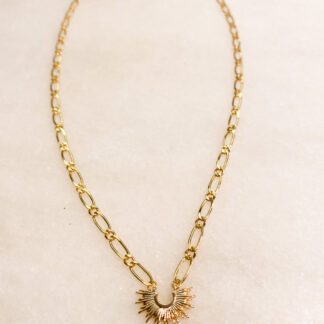 Goddess Sunset Necklace in solid 24kt Gold Fill