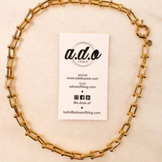 New Yorker Necklace in solid 14kt Gold Fill