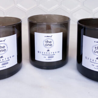 No 1: Alabaster Coast Rose Quartz Shimmer Edition Hand Poured Candle + Coconut Wax